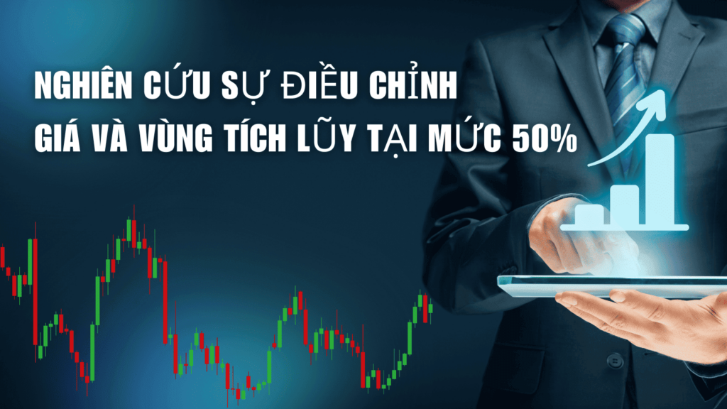 Nghiên cứu sự điều chỉnh giá và vùng tích lũy tại mức 50%